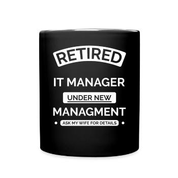 Responsable informatique à la retraite - Mug uni - noir - Devant