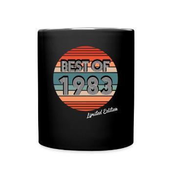 40th birthday born 1983 Best of 1983 - Full Colour Mug - black - Front