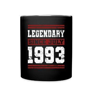 30e anniversaire de Legendary Since July né en 1993 - Mug uni - noir - Devant