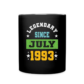 30e anniversaire de Legendary Since July né en 1993 - Mug uni - noir - Devant