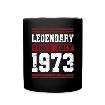 50e anniversaire de Legendary Since July né en 1973 - Mug uni - noir - Devant