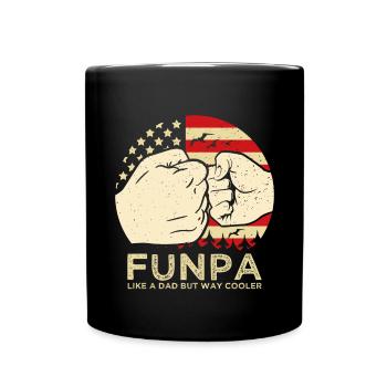 Funpa-definition Wie Opa, Nur Cooler - Tasse einfarbig - Schwarz - Vorne