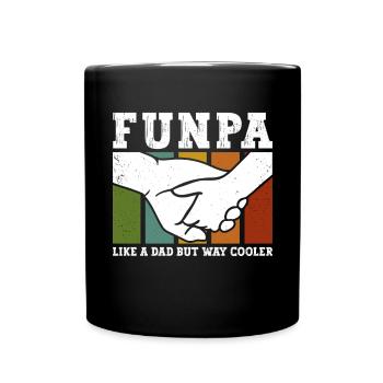Funpa-definition Wie Opa, Nur Cooler - Tasse einfarbig - Schwarz - Vorne