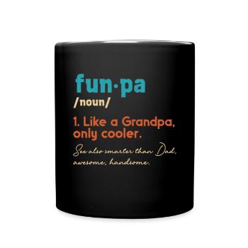 Funpa-definition Wie Opa, Nur Cooler - Tasse einfarbig - Schwarz - Vorne