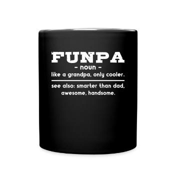 Funpa-definition Wie Opa, Nur Cooler - Tasse einfarbig - Schwarz - Vorne