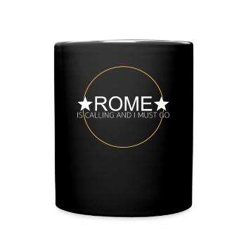 Dicton de Rome - Mug uni - noir - Devant