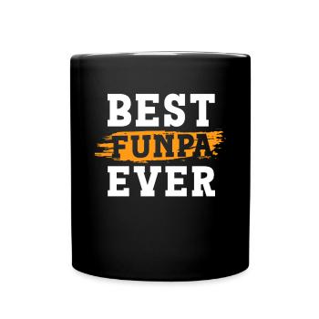 Bester Funpa Aller Zeiten Opa Daddy Vatertag - Tasse einfarbig - Schwarz - Vorne