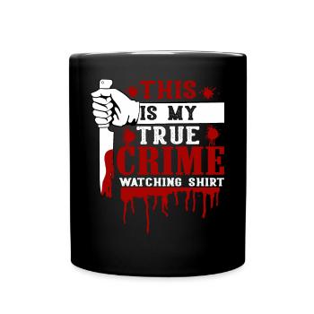 Accro au crime - Mug uni - noir - Devant
