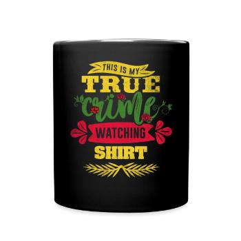 Véritable accro du crime - Mug uni - noir - Devant