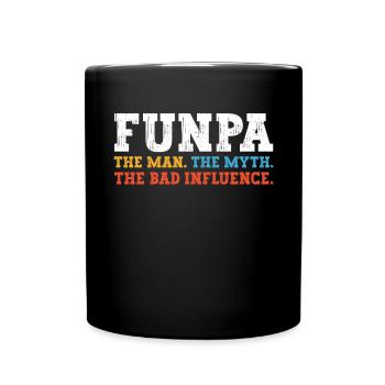 Funpa Definition Der Mann Der Mythos Der - Tasse einfarbig - Schwarz - Vorne