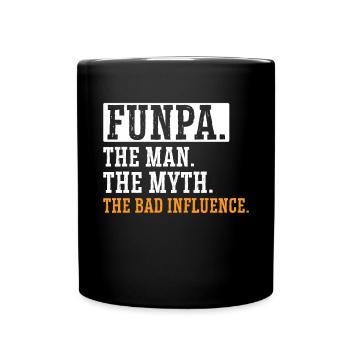 Funpa Definition Der Mann Der Mythos Der - Tasse einfarbig - Schwarz - Vorne