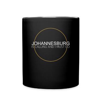 Citation de Johannesburg - Mug uni - noir - Devant