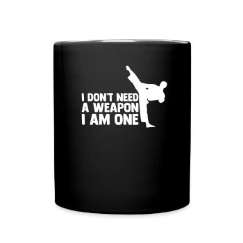 Taekwondo Kampfsport Geschenkidee Tae Kwon Do - Tasse einfarbig - Schwarz - Vorne