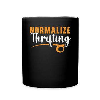 Normalisieren Sie sparsame Sparsamkeit Liebhaber Schnäppchenjagd - Tasse einfarbig - Schwarz - Vorne