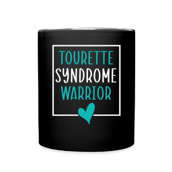 Tourette-Syndrom Krieger Teal Ribbon Störung - Tasse einfarbig - Schwarz - Vorne