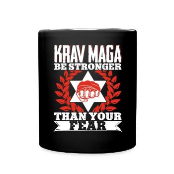 Krav Maga Apparel Israeli Self - Tasse einfarbig - Schwarz - Vorne