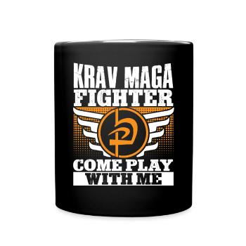 Krav Maga Apparel Israeli Self - Tasse einfarbig - Schwarz - Vorne