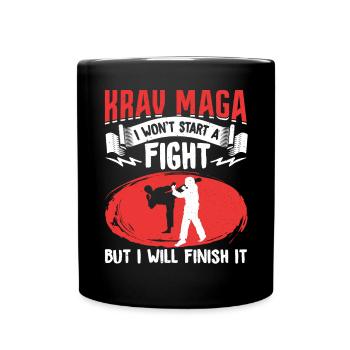 Krav Maga Apparel Israeli Self - Full Colour Mug - black - Front