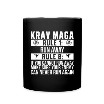 Krav Maga Apparel Israeli Self - Full Colour Mug - black - Front