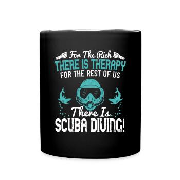 Pour les riches, il y a la thérapie. Pour le reste de - Mug uni - noir - Devant