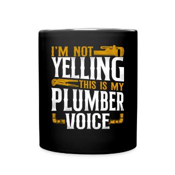 Plombier de plomberie vintage je ne suis pas - Mug uni - noir - Devant