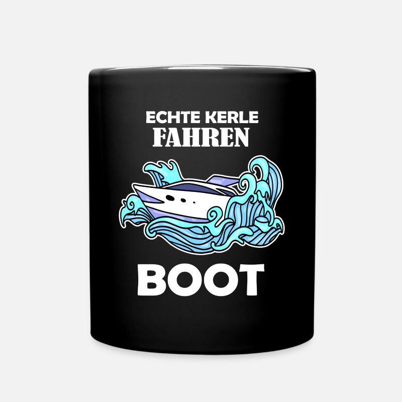 Boote Motorboot Kapitän Boot Seefahrt Geschenk - Tasse einfarbig - Schwarz