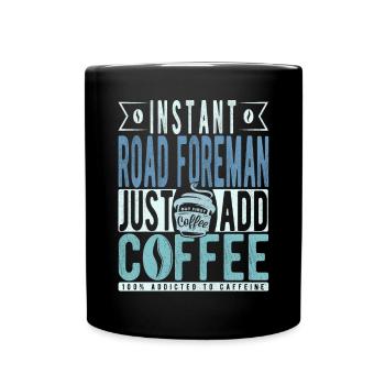 Contremaître de la route Café Dicton - Mug uni - noir - Devant