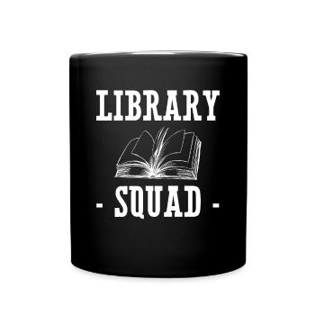 Cadeau de bibliothèque de chemises d’escouade de bibliothèque - Mug uni - noir - Devant