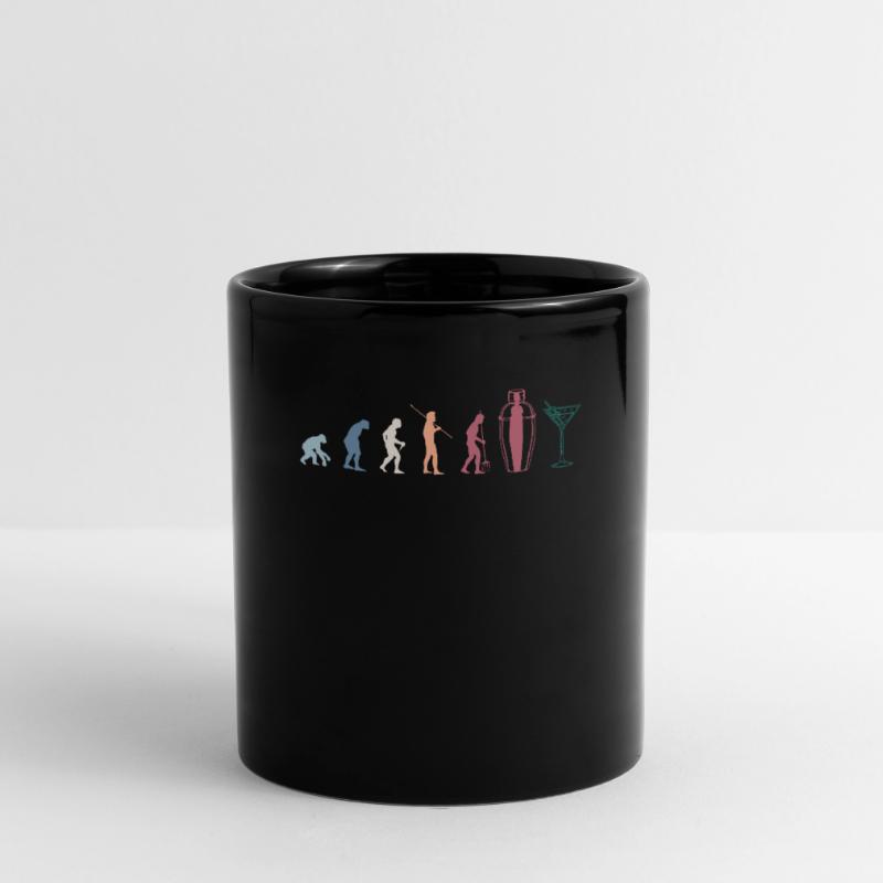 Evolution Bartender Bartender Shirt Cadeau Mug uni