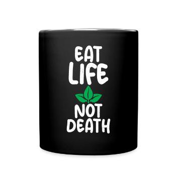 Vegetable Lover Vegetarian Gifts - Full Colour Mug - black - Front