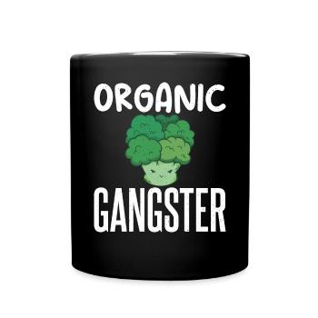 Vegetable Lover Vegetarian Gifts - Full Colour Mug - black - Front