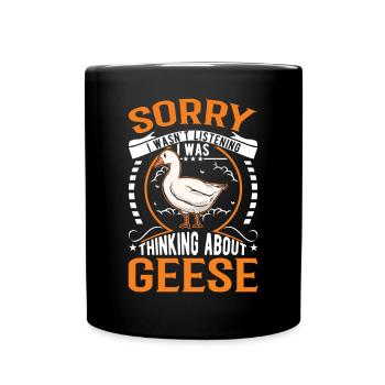 Geese Gift Goose Farmer Goose Goose - Full Colour Mug - black - Front
