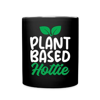 Vegetable Lover Vegetarian Gifts - Full Colour Mug - black - Front