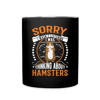 Hamster Hamster Wheel Golden Hamster Hamster - Full Colour Mug - black - Front