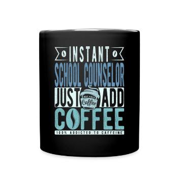 Schulberater Kaffee Spruch - Tasse einfarbig - Schwarz - Vorne