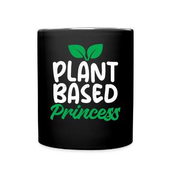 Vegetable Lover Vegetarian Gifts - Full Colour Mug - black - Front