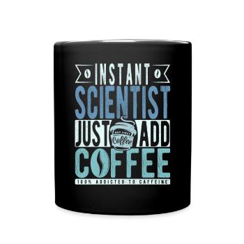 Café scientifique disant - Mug uni - noir - Devant