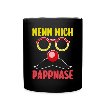 Karnevalskostüm Karnevalist Fasching Karneval - Tasse einfarbig - Schwarz - Vorne