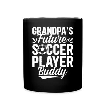 Soccer Boys - Grandpa's Future Soccer Player Buddy - Full Colour Mug - black - Front