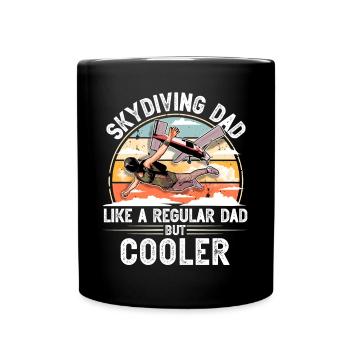 Skydiving Parachuting Parachute - Full Colour Mug - black - Front