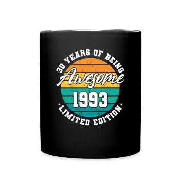 30e anniversaire 30 ans Être génial 1993 - Mug uni - noir - Devant