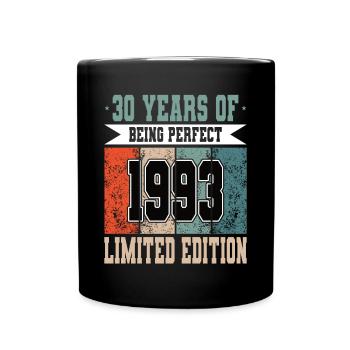 30e anniversaire 30 ans d’être parfait 1993 - Mug uni - noir - Devant