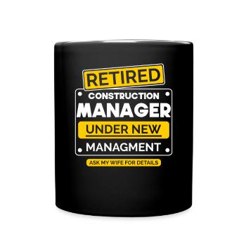 Départ à la retraite du gestionnaire de site - Mug uni - noir - Devant