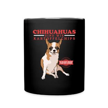 Chihuahua Dog Owner Dogs Gift - Full Colour Mug - black - Front