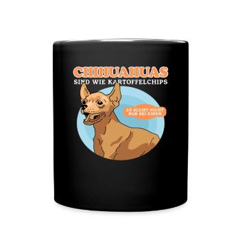 Chihuahua Dogs Dog Owner Gift - Full Colour Mug - black - Front