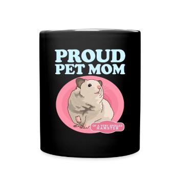 Hamster Mom Dwarf Hamster Golden Hamster Gift - Full Colour Mug - black - Front