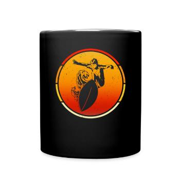 Skimboard Surf Skimbording Skimbording Cadeau - Mug uni - noir - Devant