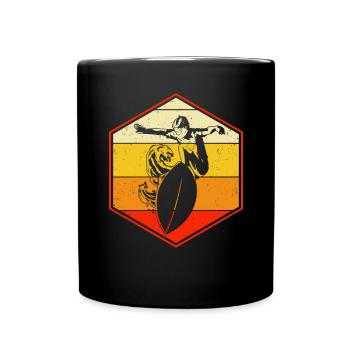 Skimboard Surf Skimbording Skimborder Cadeau - Mug uni - noir - Devant