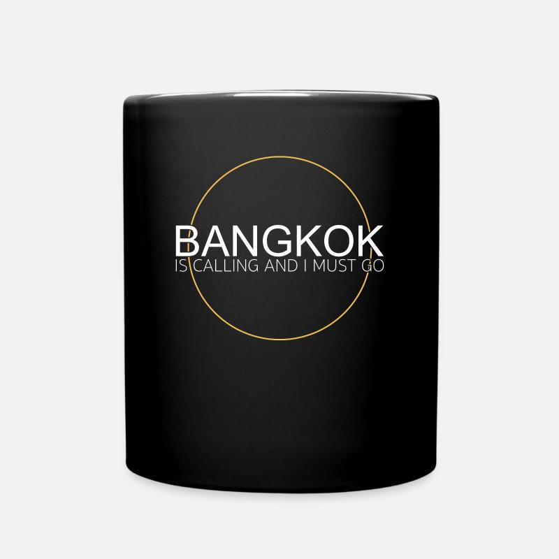Bangkok quote - Full Colour Mug - black