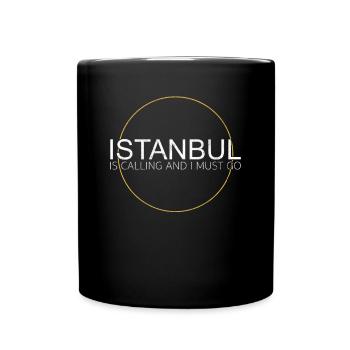istanbul - Tasse einfarbig - Schwarz - Vorne